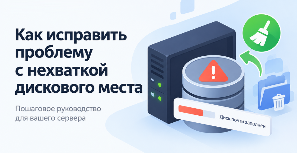 Как освободить место на диске сервера?